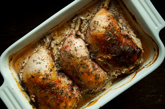 Oven Braised Buttermilk Chicken with Za’atar